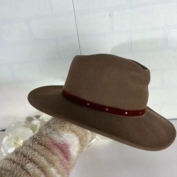 Flex felt wool hat Vintage size Small Petite Diameter 7" - Picture 9 of 11